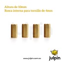 Set de 4 separadores de 10mm para tornillos de 4mm